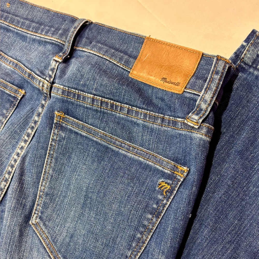 Madewell 9” High Riser Skinny Skinny Jeans Size 28 Dark Wash Distressed